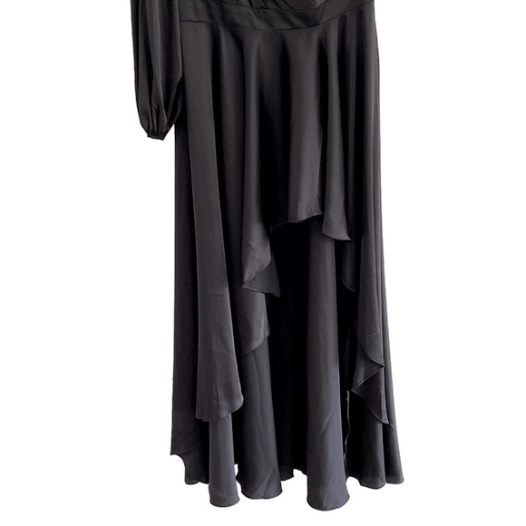 Ieena for Mac Duggal One Shoulder High Low Gown black size 6 NEW - Picture 5 of 7